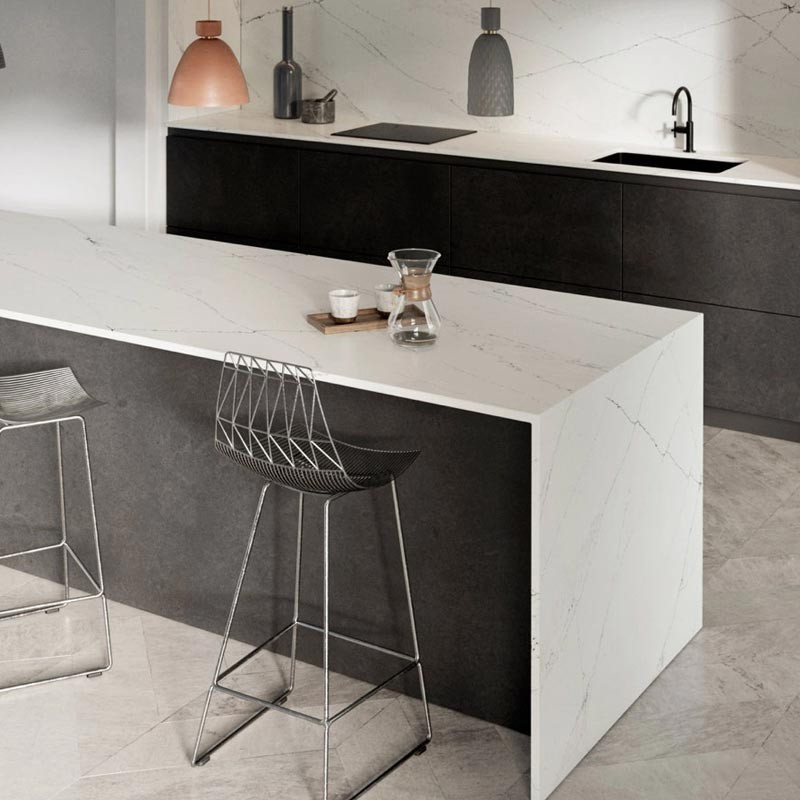 Plan de travail en Quartz Silestone® Ethereal Noctis